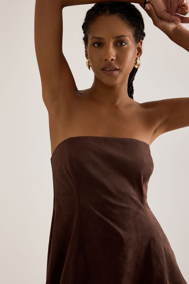 By Anthropologie Haut bandeau en suédine #4