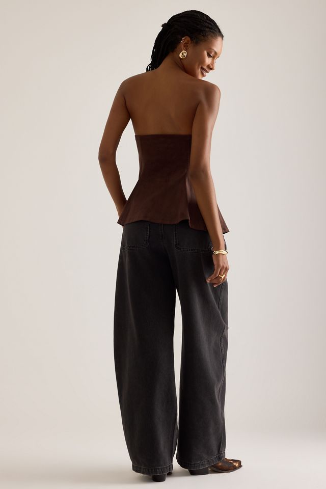 By Anthropologie Haut bandeau en suédine #2