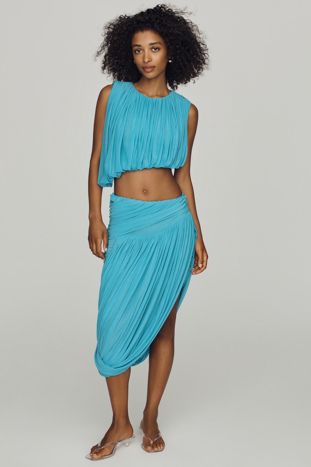 Ronny Kobo Chelly Bubble-Hem Top