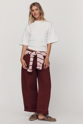 BAYSE 100% Cotton Drop-Shoulder Tee
