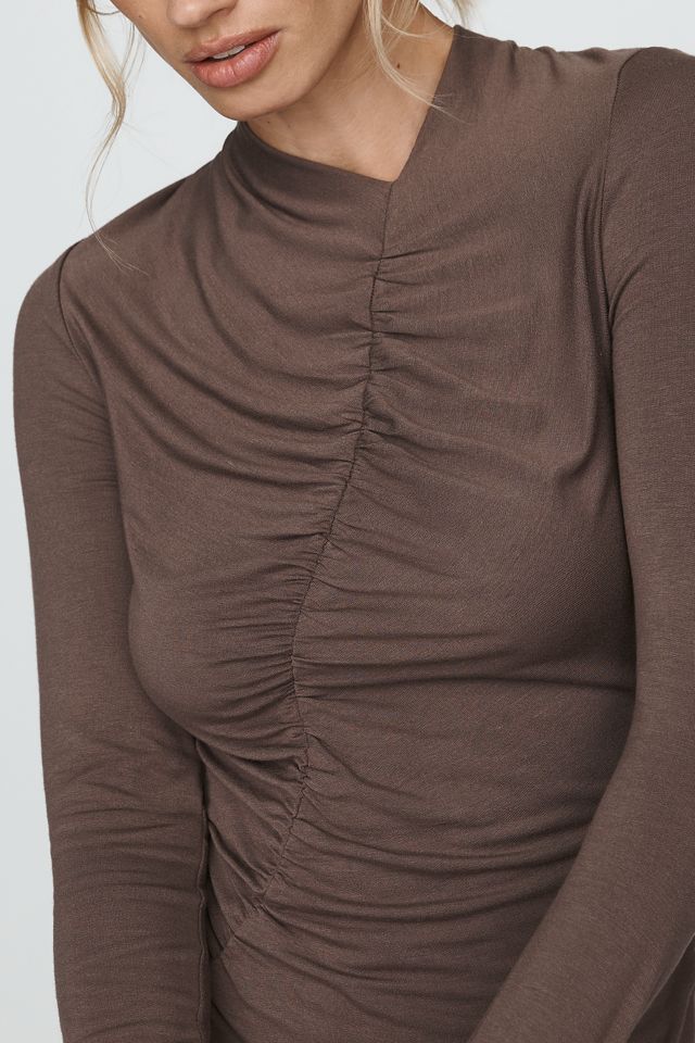 Walter Baker Asymmetrical Ruched Top #1