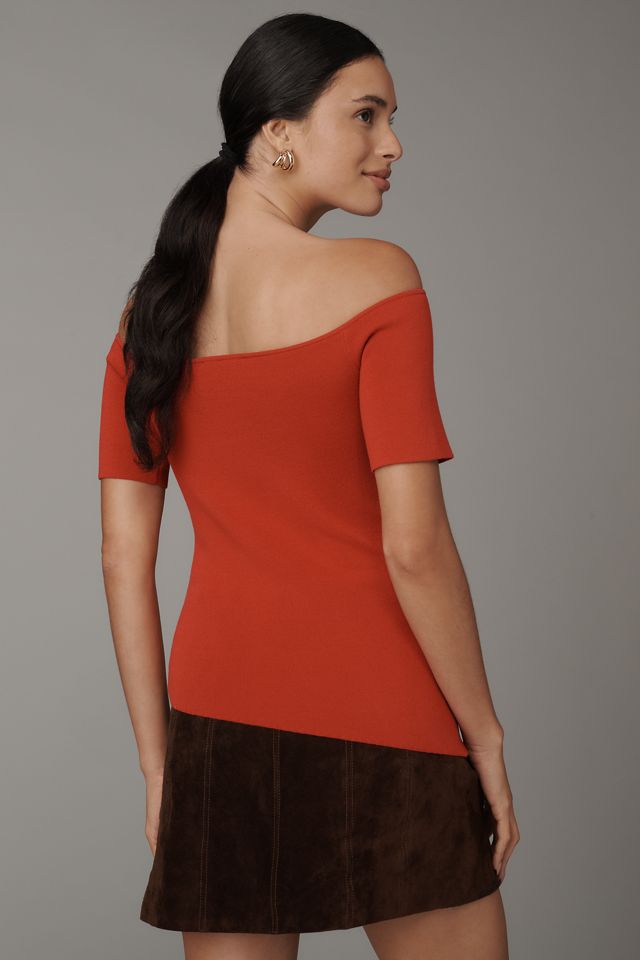 MON RENN Tresor Off-Shoulder Knit Top #1