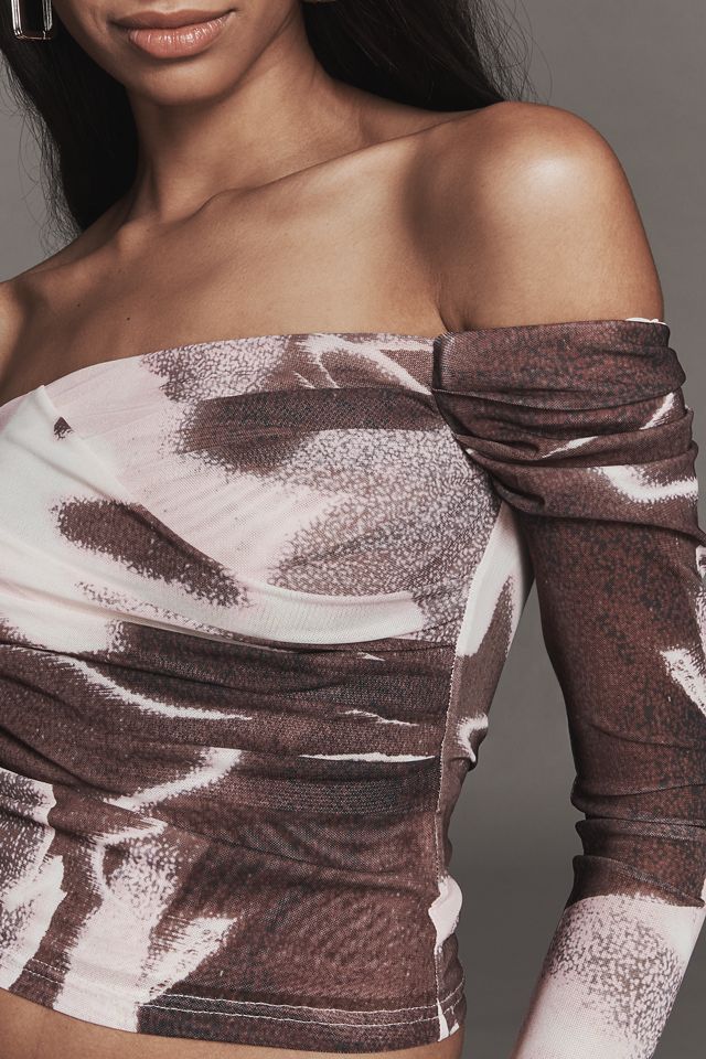 SOVERE Afterlight Long-Sleeve Off-Shoulder Top #3