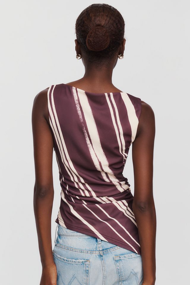 MON RENN Lara 100% Cotton Asymmetrical Top #2