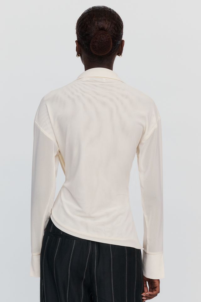 SOVERE Selen Draped Shirt #1