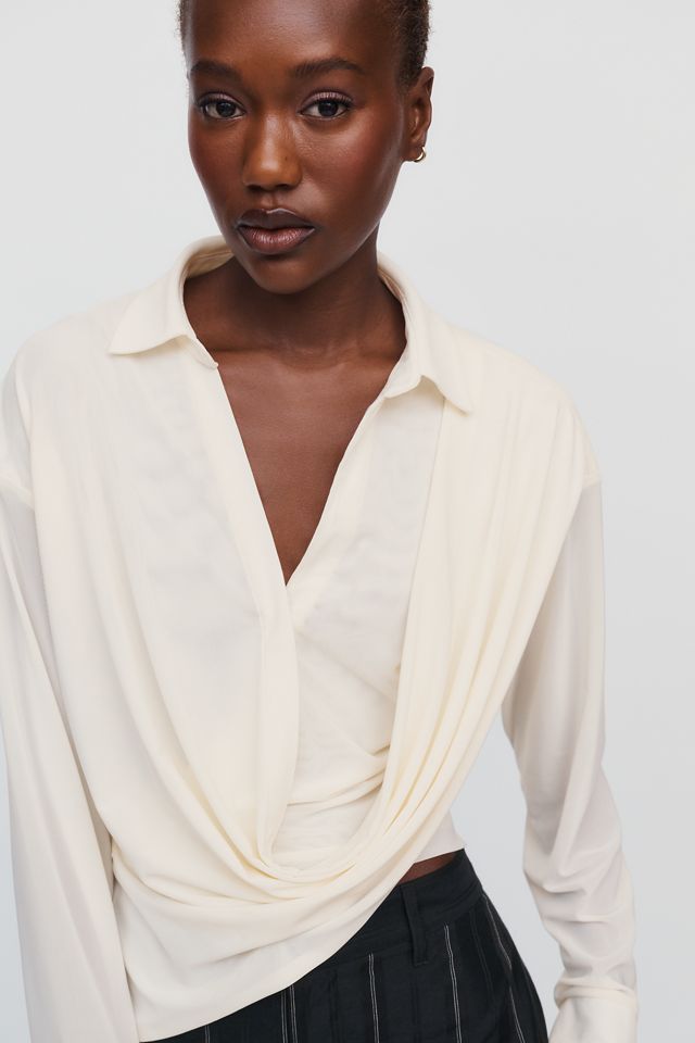 SOVERE Selen Draped Shirt #3