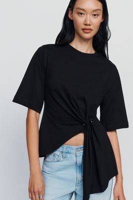 SOVERE Sohvi 100% Cotton Asymmetrical Top