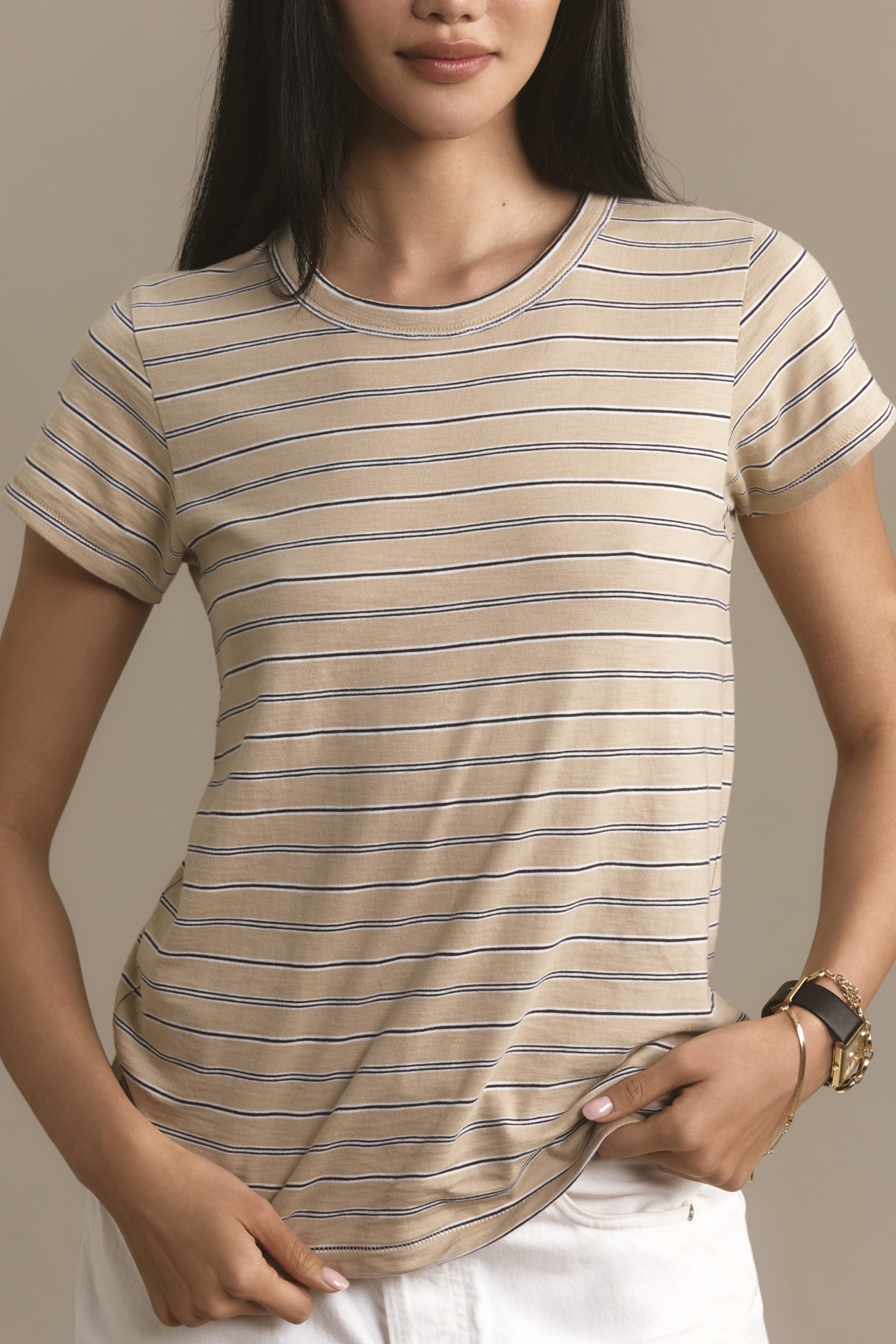 rag & bone Slub Striped Tee