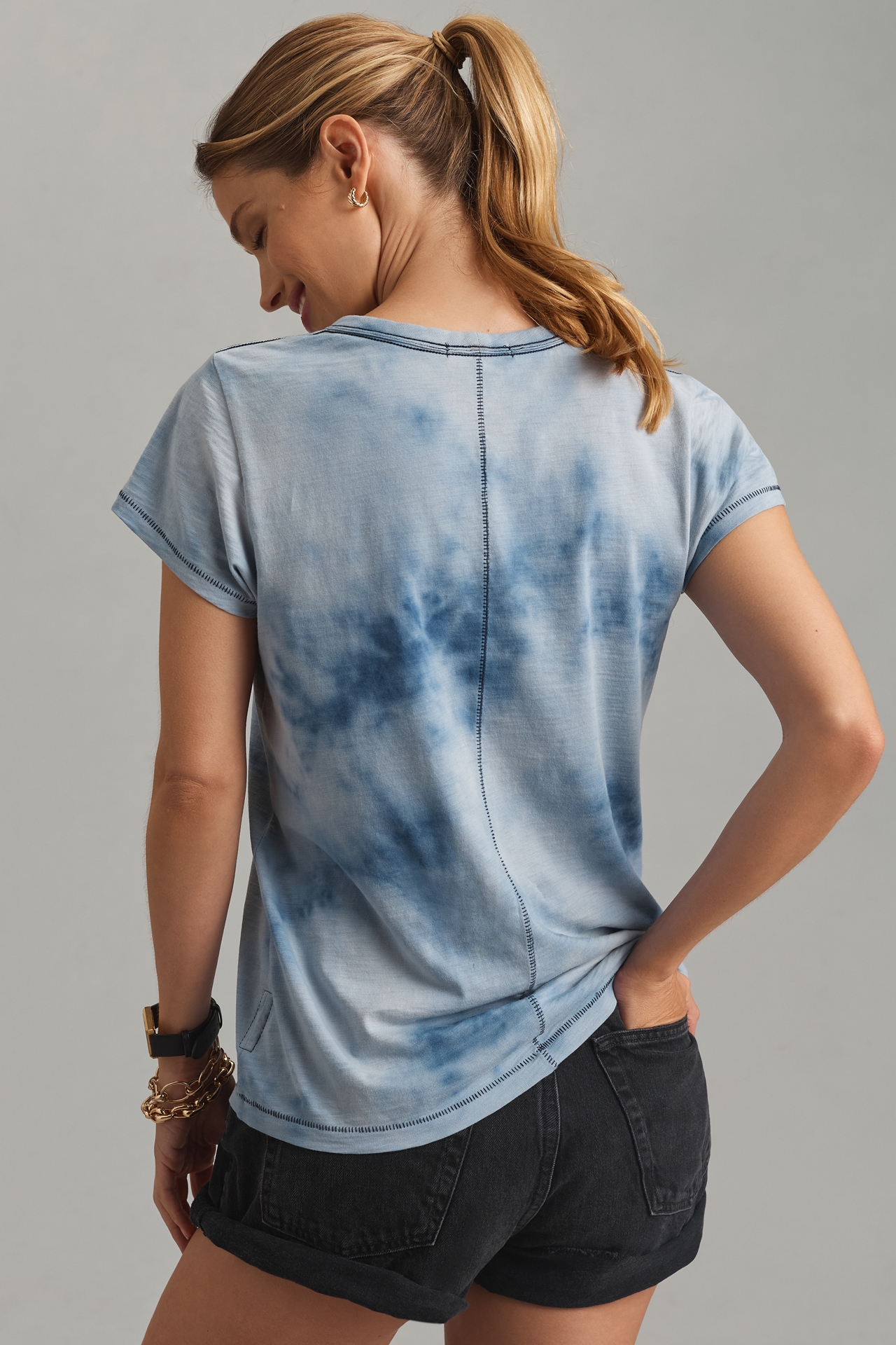 rag & bone Cotton-Slub Tie-Dye Tee