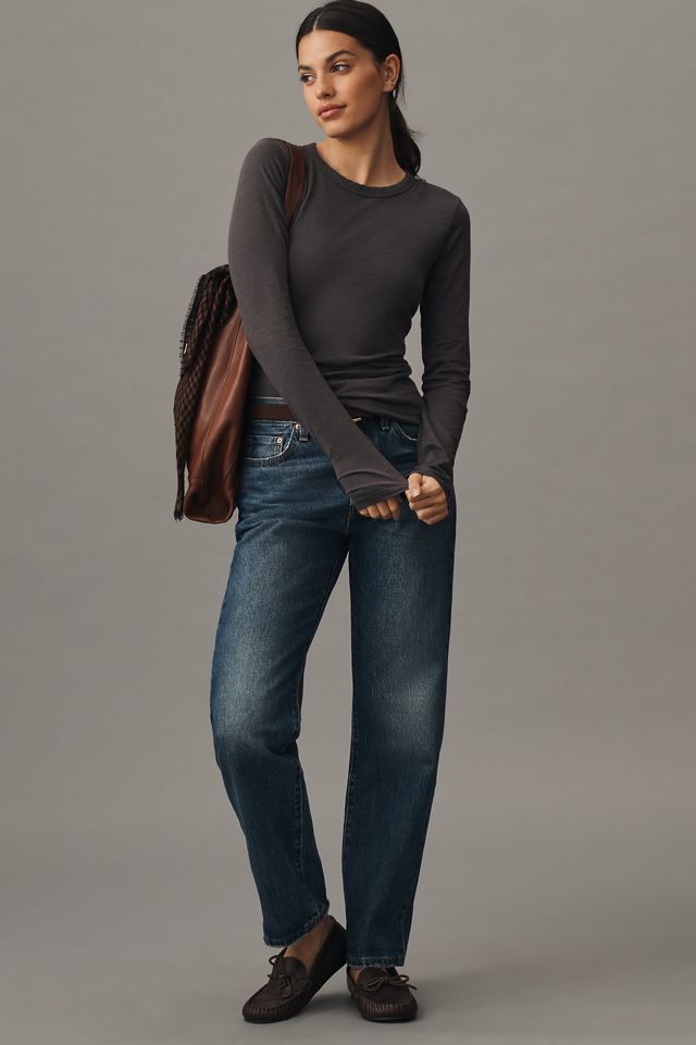 rag & bone Long-Sleeve Cotton-Slub Tee #3