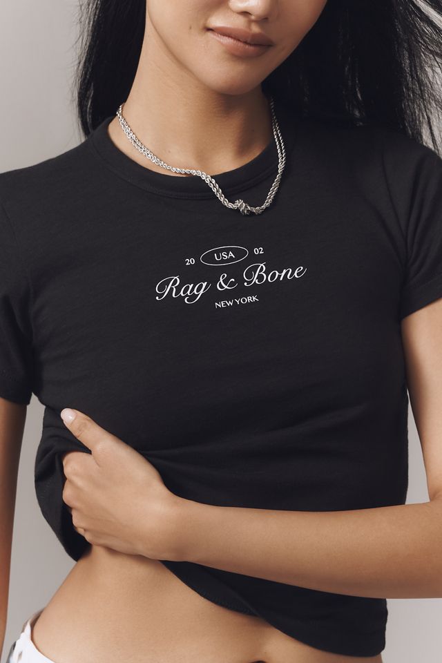 rag & bone Script Baby Tee #1