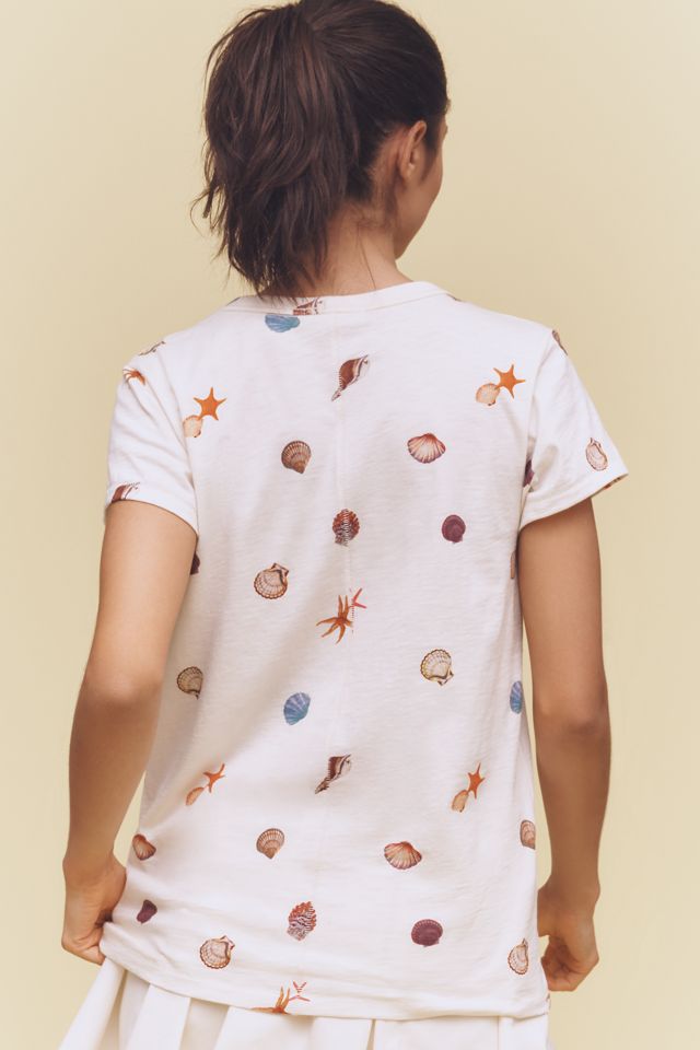 rag & bone Allover Seashell Graphic Tee #1