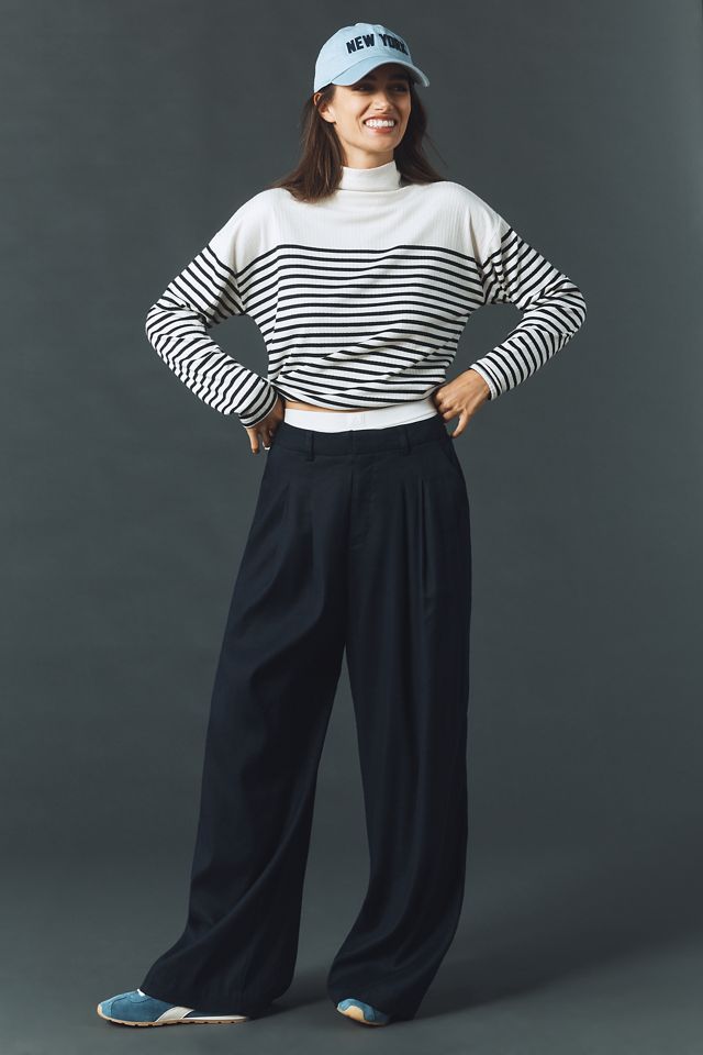 rag & bone Ribbed Mock-Neck Long-Sleeve Top #3