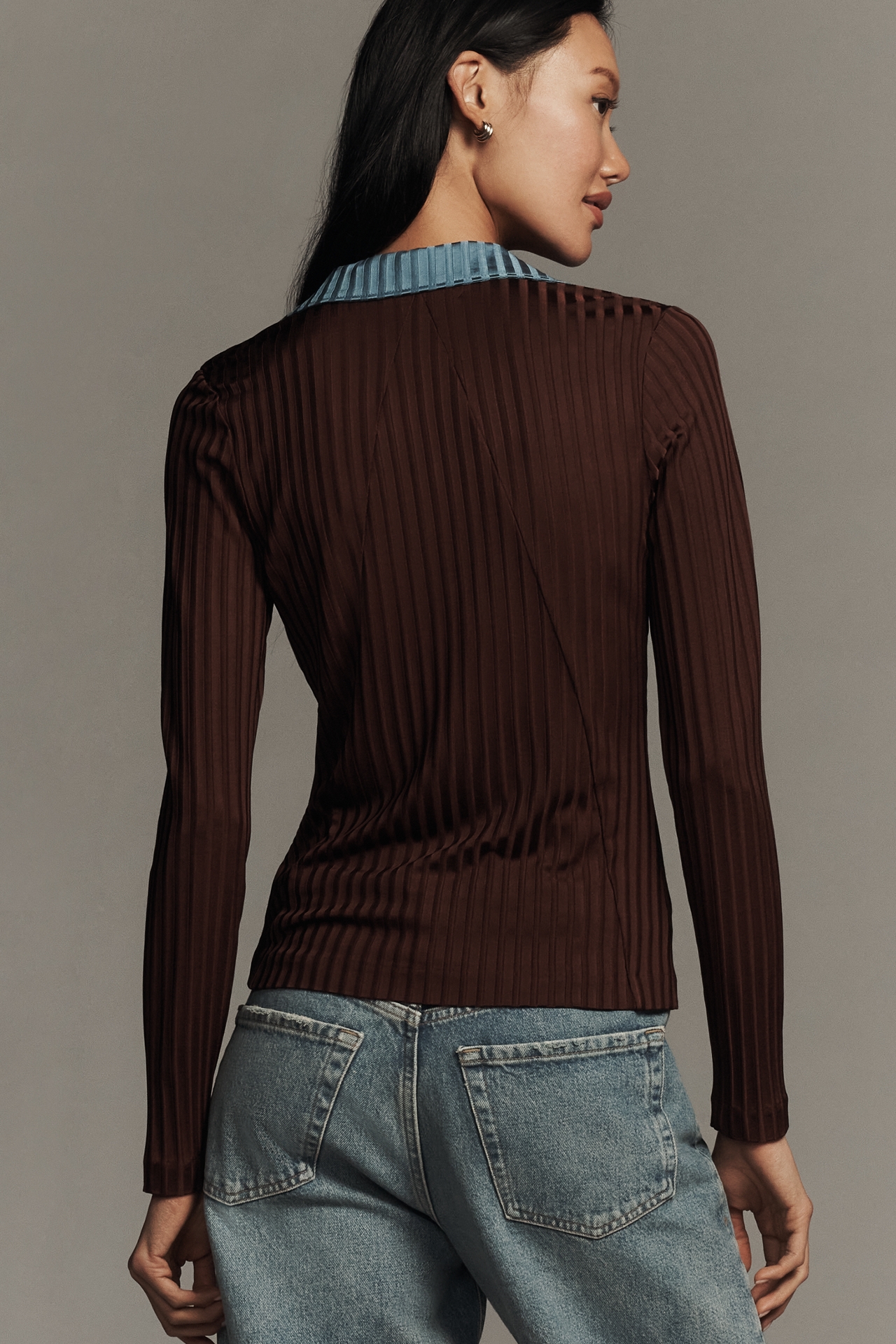 rag & bone Cotton Natalia Colorblock Long-Sleeve Top