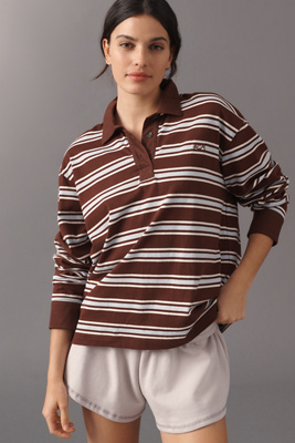 100% Cotton Rugby Stripe Shirt Top