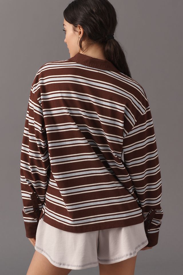 rag & bone 100% Cotton Rugby Stripe Shirt #3