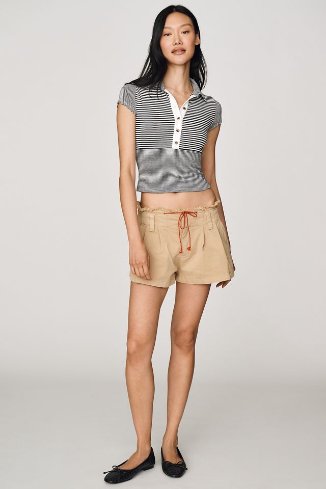 rag & bone Cropped Polo Tee #2