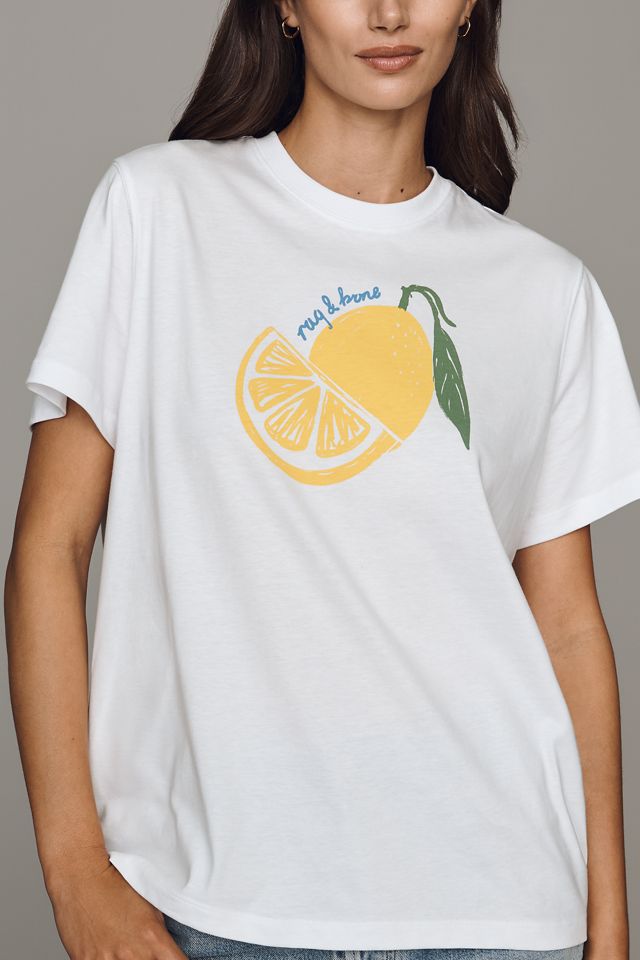 rag & bone Cotton Lemon Graphic Tee #3