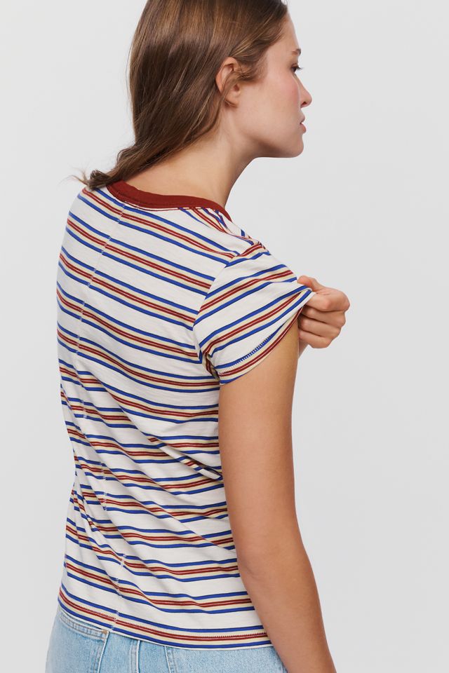 rag & bone 100% Pima Cotton The Slub Striped Tee #1