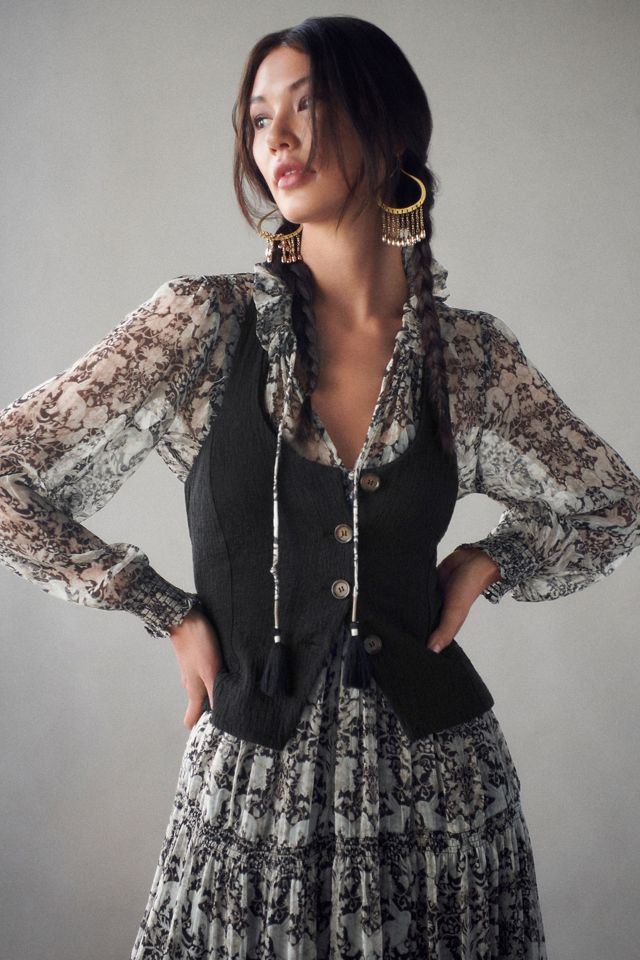 By Anthropologie Halter Vest #1