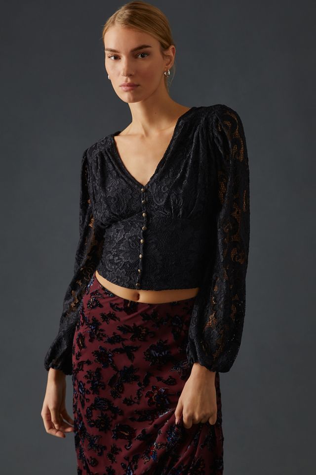 By Anthropologie Balloon-Sleeve Blouse | Anthropologie