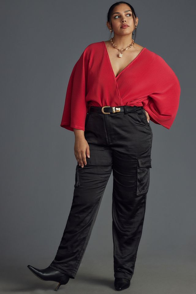 By Anthropologie Long-Sleeve Wrap Top #6