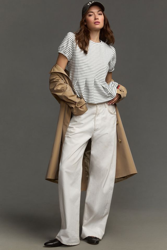 Maeve Corsetto Peplum Top con maniche a sbuffo #3