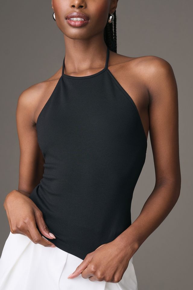 Maeve Open-Back Tie-Neck Tank #2