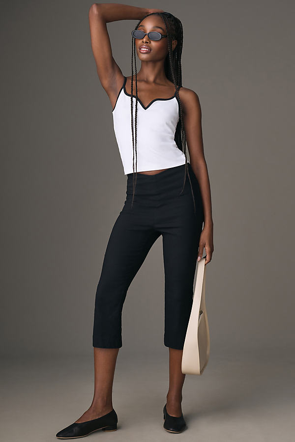 Maeve Contrast Piped Tank Top