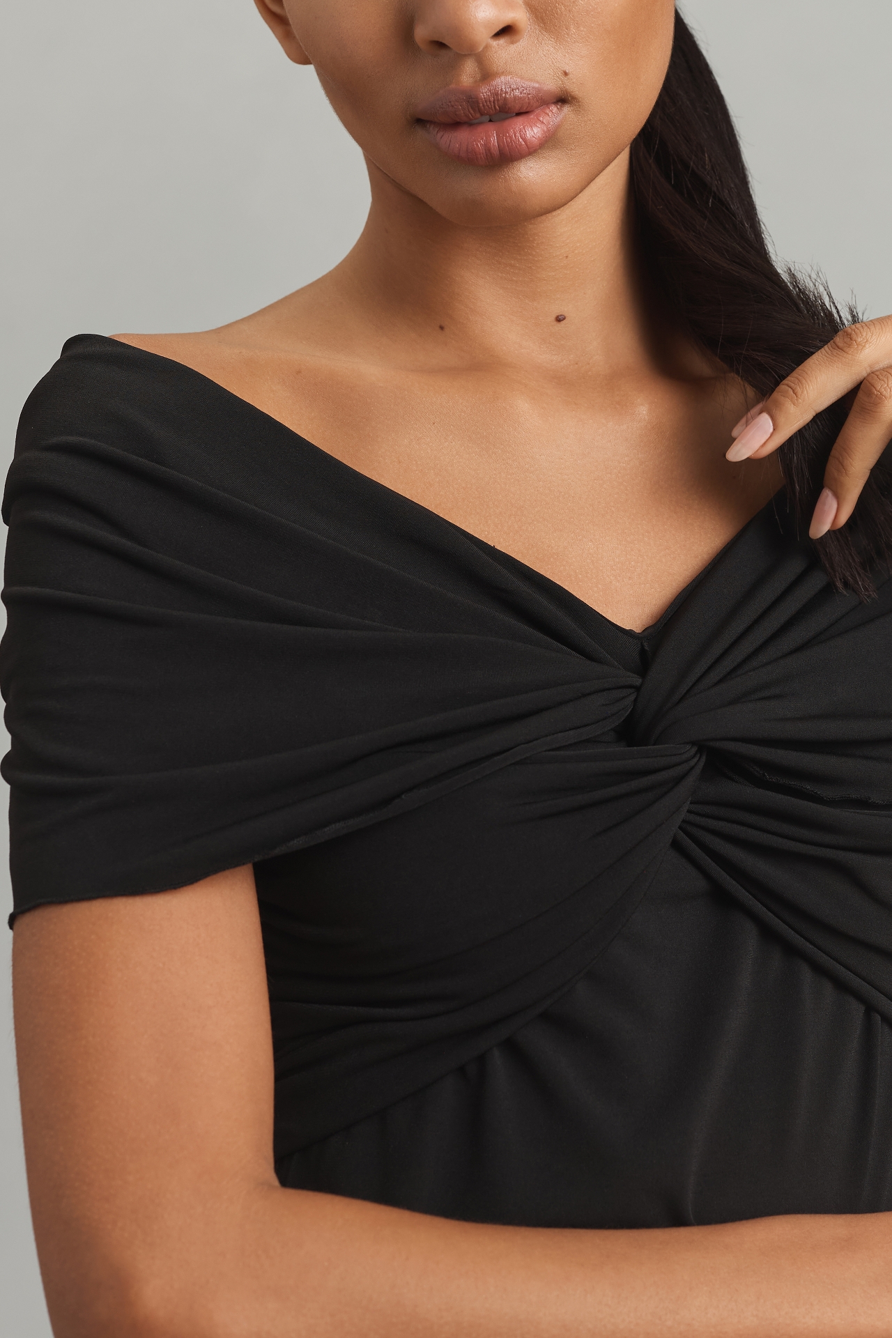 By Anthropologie Gathered Off-The-Shoulder Top