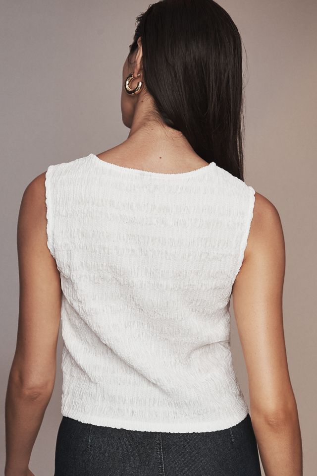 By Anthropologie Front-Tie Tank Top #2