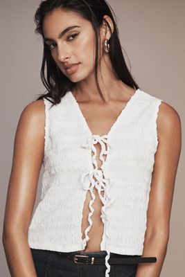 By Anthropologie Sheer Ruffle Swing Top | Anthropologie