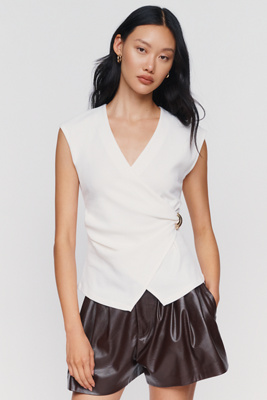 Maeve Hardware Wrap Top