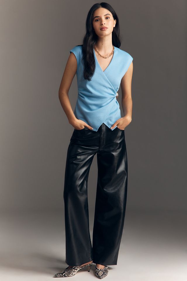 Maeve Hardware Wrap Top #1