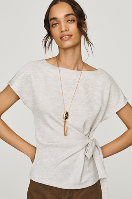By Anthropologie Wrap Top