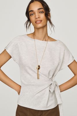 By Anthropologie Wrap Top