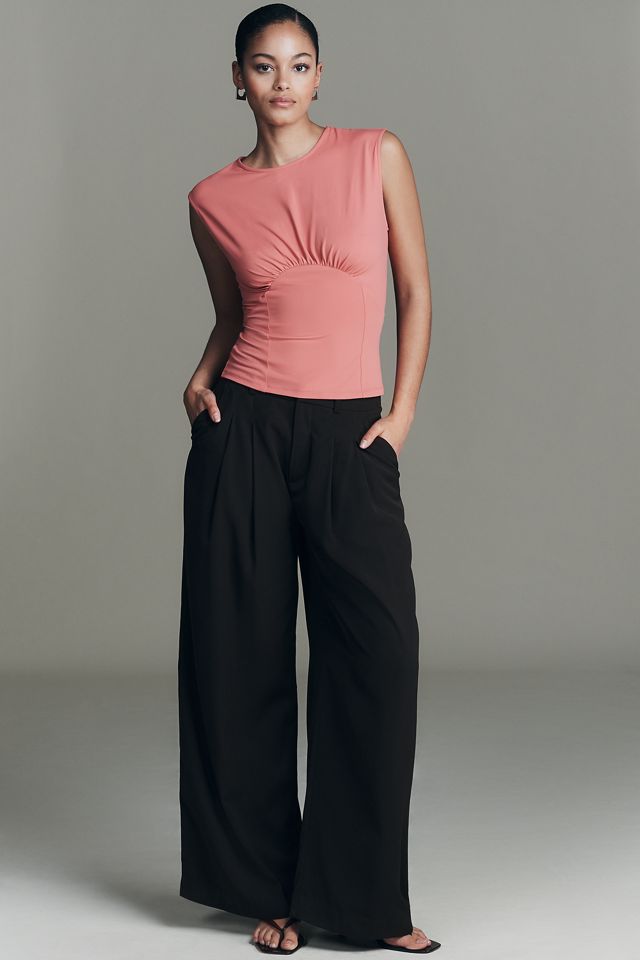 Maeve Shirred Corset Top | Anthropologie