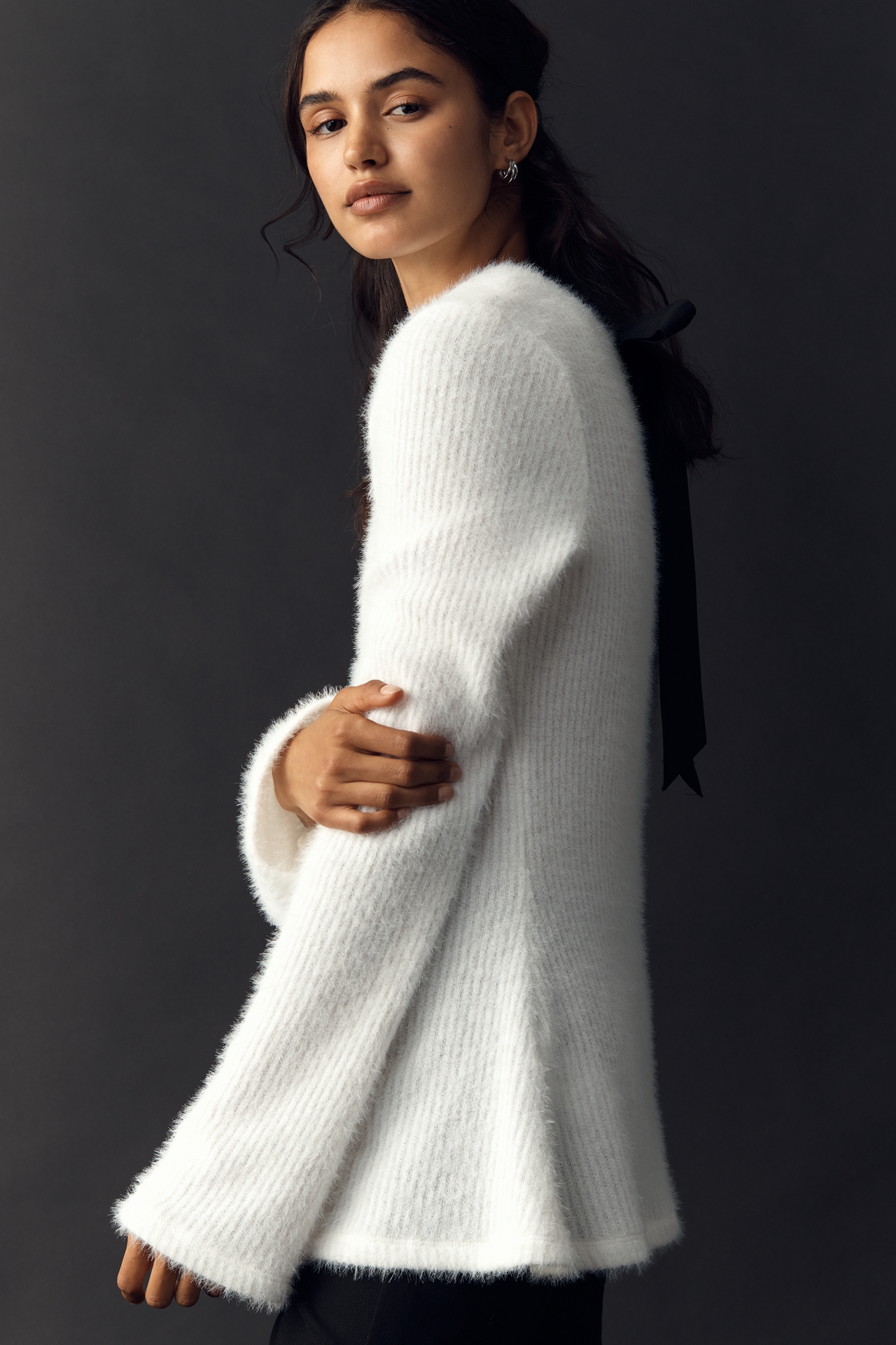 Maeve Tie-Back Bell-Sleeve Top