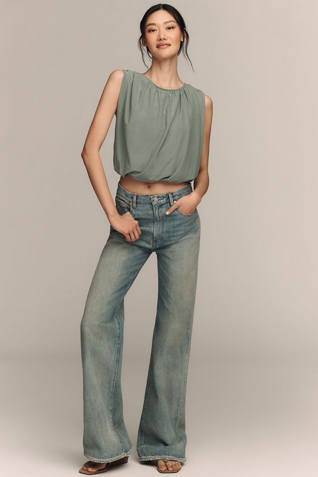 By Anthropologie Mesh Bubble Muscle Top #2