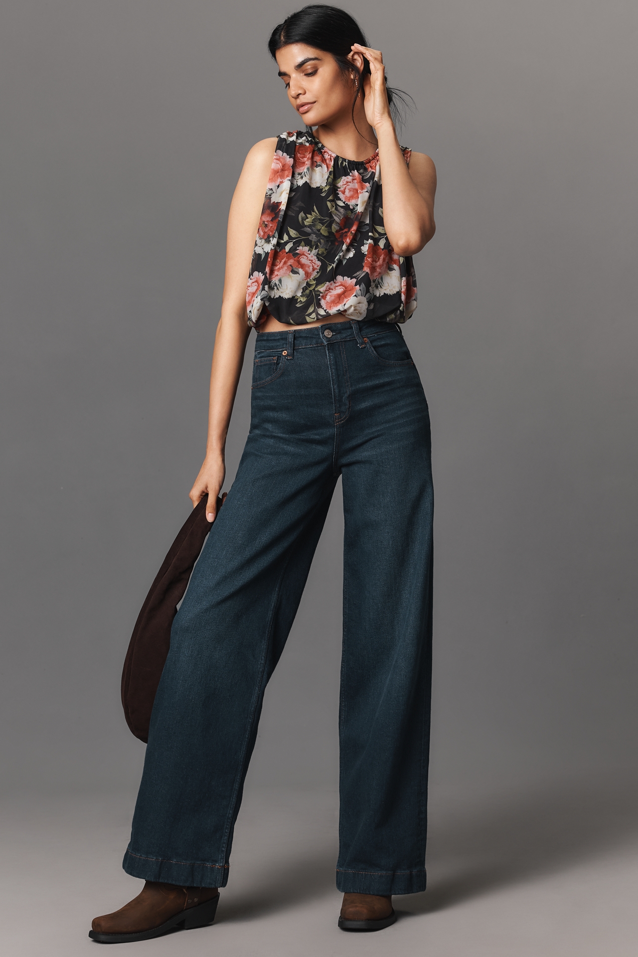 By Anthropologie Mesh Bubble Muscle Top