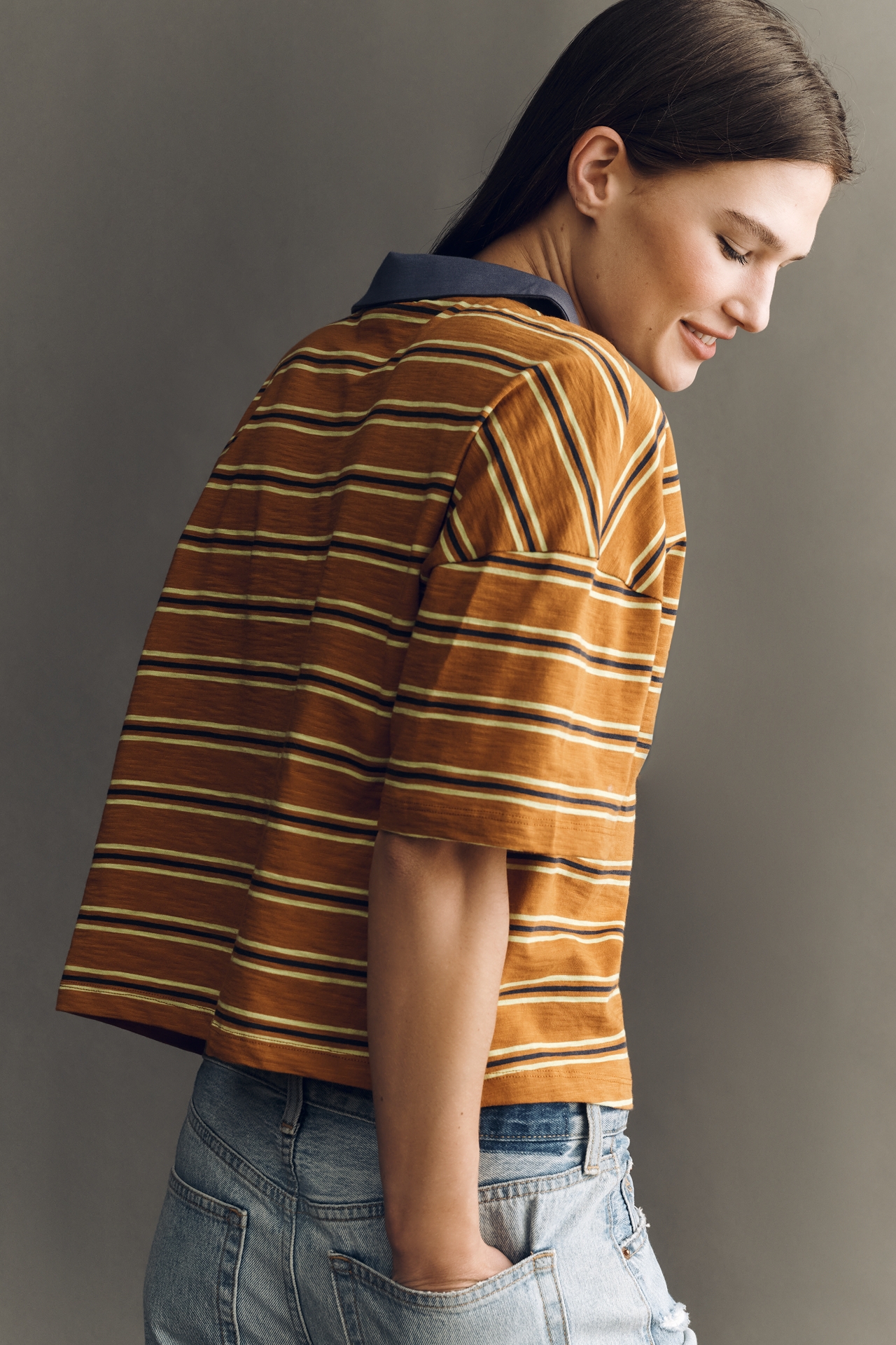 Pilcro Short-Sleeve Polo Top