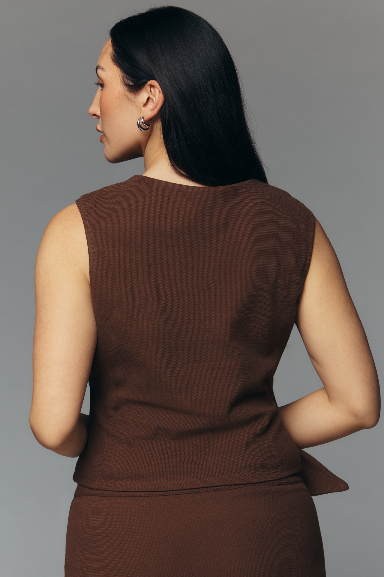 Maeve Wrap Sleeveless Top