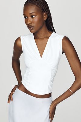 Maeve Plunge Corset-Style Top