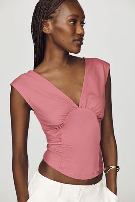 Maeve Plunge Corset-Style Top