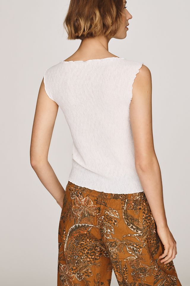 By Anthropologie Plissé Knit Tank #1