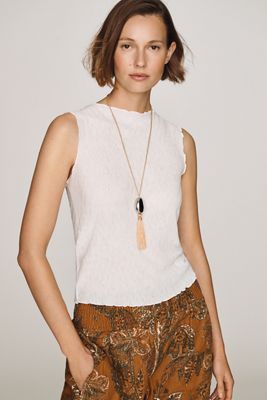 By Anthropologie Plissé Knit Tank