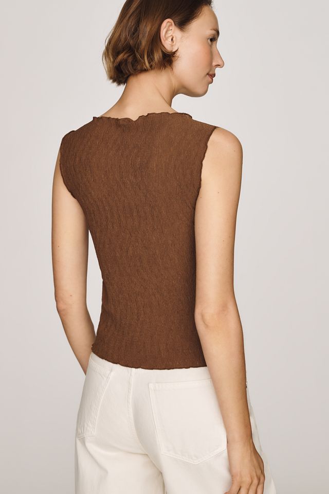 By Anthropologie Plissé Knit Tank #2