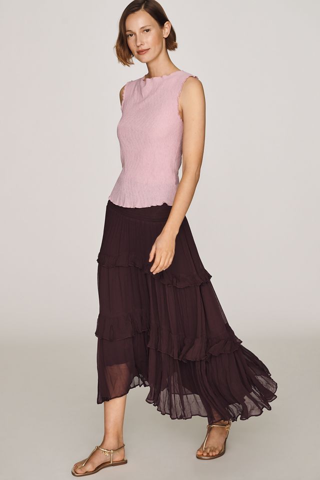 By Anthropologie Plissé Knit Tank #1