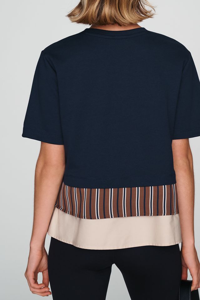 Maeve Mixed-Media Swing Top #1