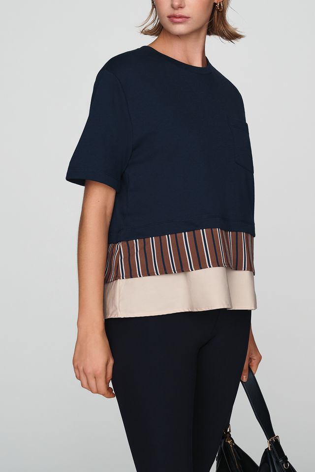 Maeve Mixed-Media Swing Top #2